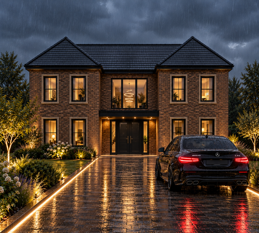Churchill House, Self Build, Durton Lane - Front Elevation